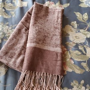 Womens long brown scarf